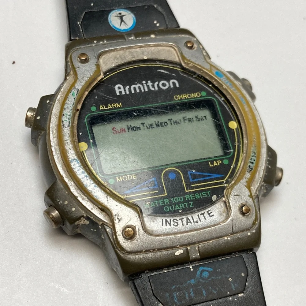 Vintage Armitron digital watch, retro, untested, parts or restore